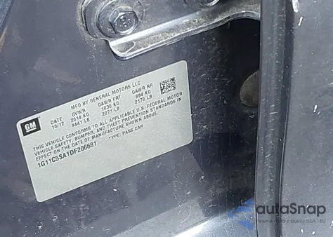 2013 Chevrolet Malibu 1Lt z USA, uszkodzony, nr VIN 1G11C5SA1DF206681